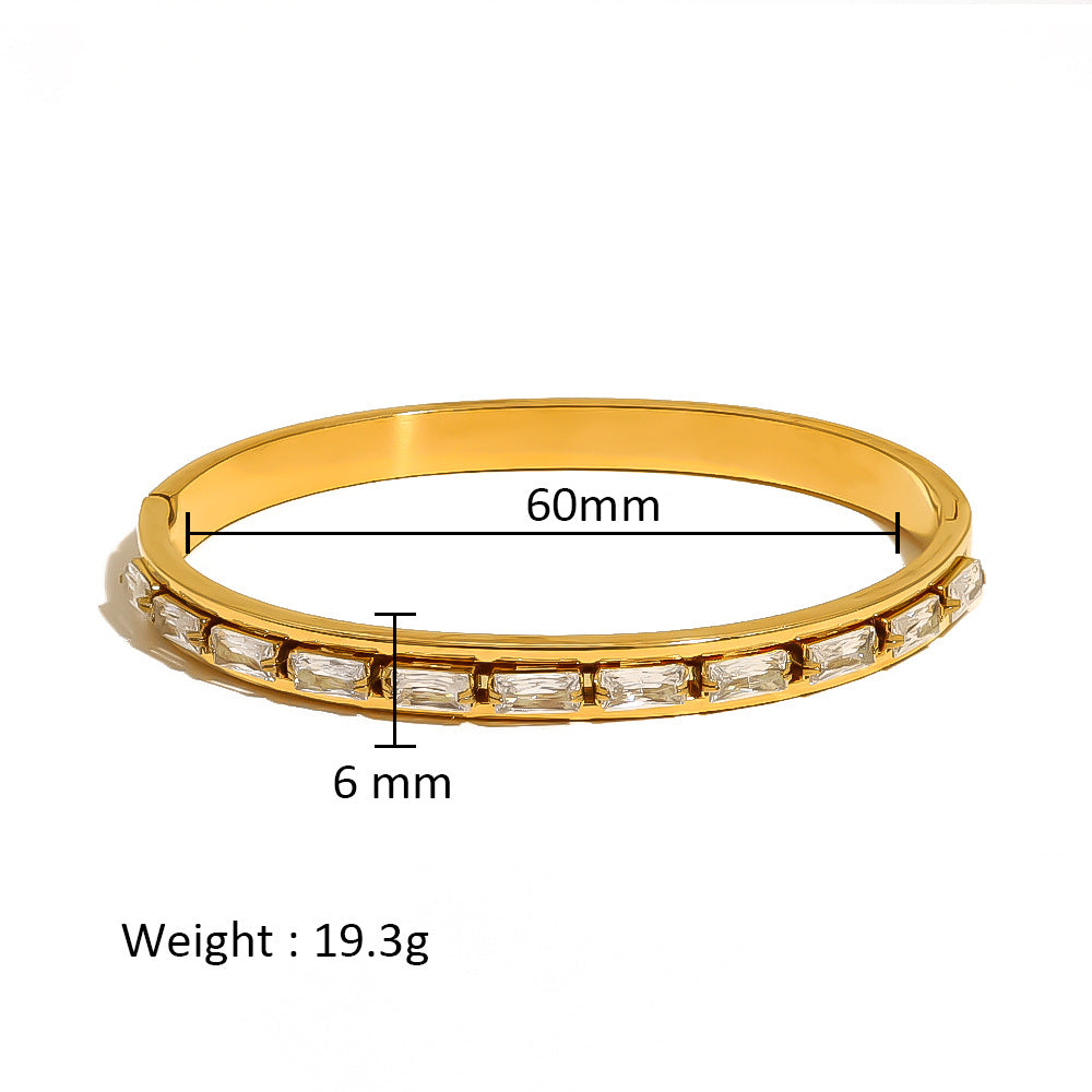 Women's Stainless Steel Electroplated Eight Awn Star Flower Geometric Bracelets