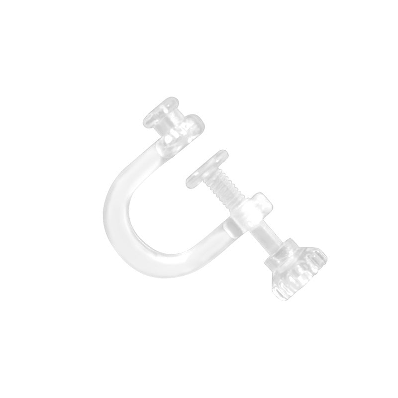 Converter Transparent Invisible Painless Resin Plastic Ear Clip