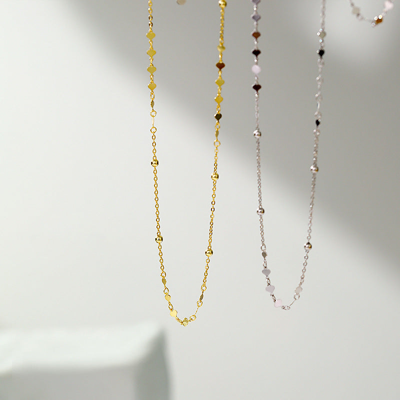 Women's Heart-shaped Simple Style High Sense Niche Necklaces