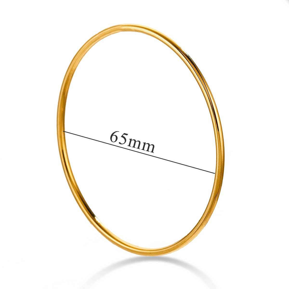 Stainless Steel Classical Electroplated Gold Polished Bracelets