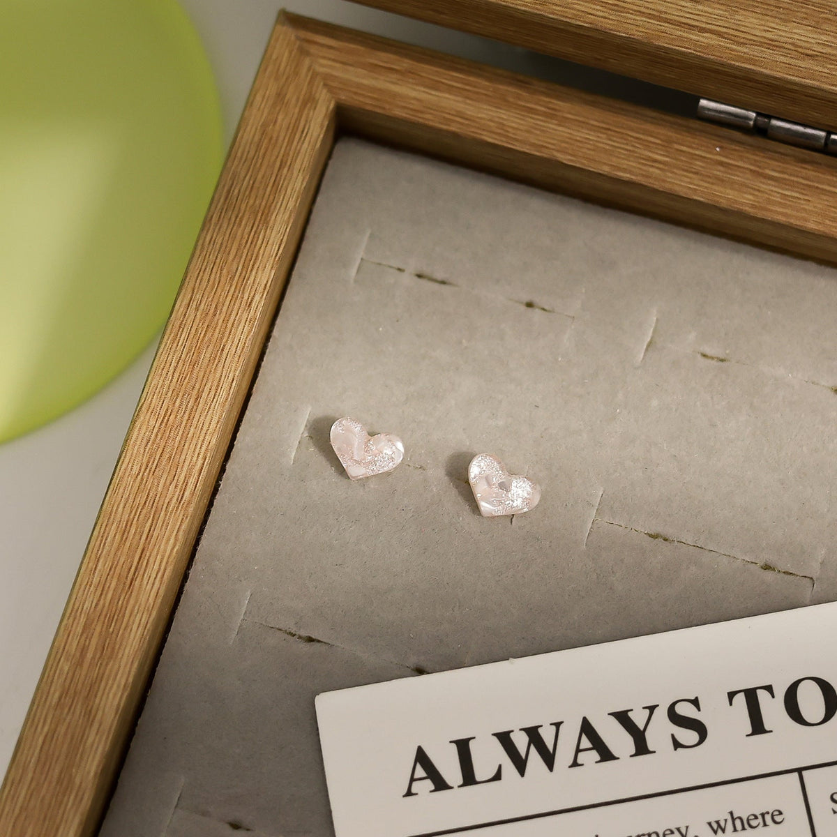 Biological Porcelain Ear Female Design Transparent Sleeping No Need To Stud Earrings
