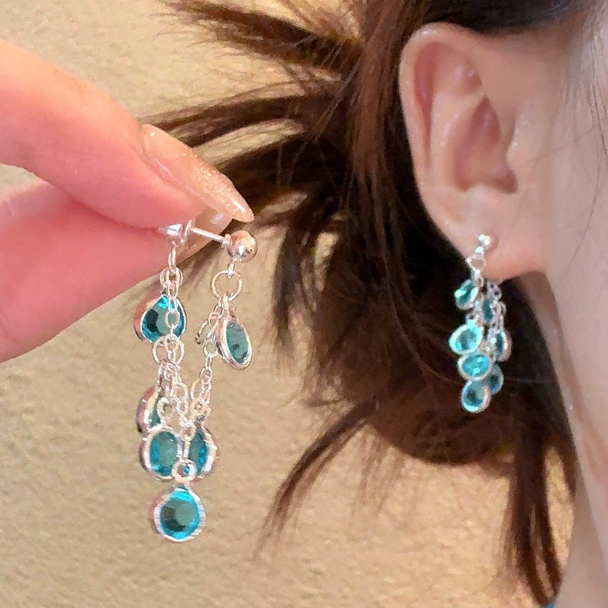 Flower Female Seaside Vacation Dopamine Fashion Temperament Earrings