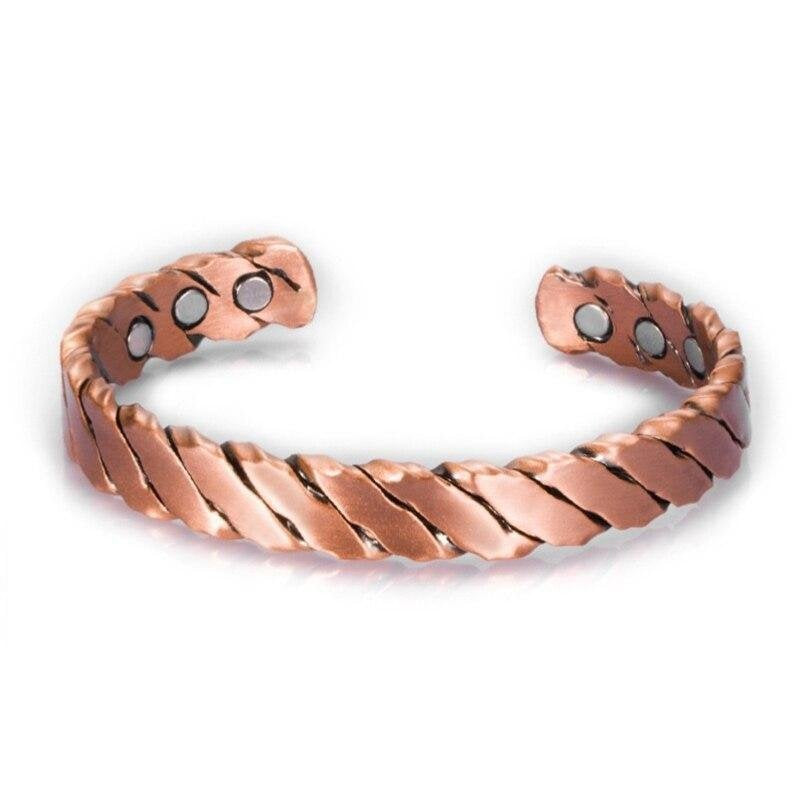 Environmental Protection Alloy Fashion Trend Open Optional Striped Magnet Bracelet