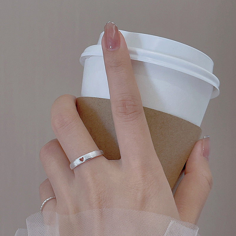Sier Female Fashion Design Simple Index Finger Ring