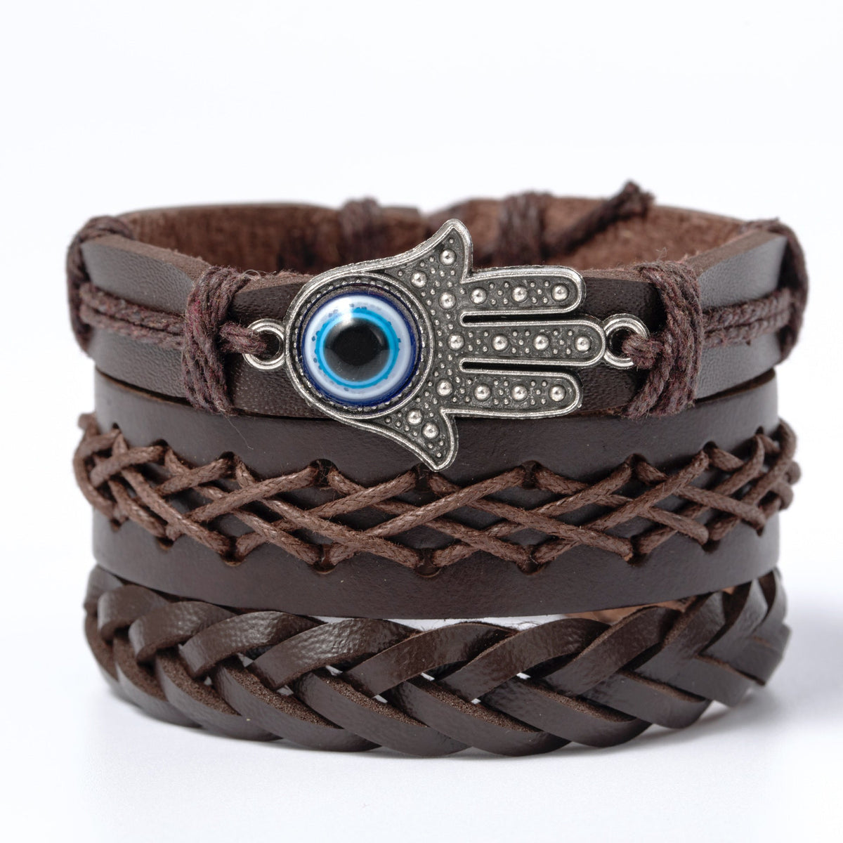 Retro Alloy Leather Fashionable Ethnic Style Wax Bracelets
