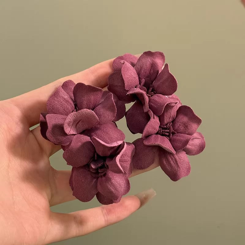 Flower Female Seaside Vacation Dopamine Fashion Temperament Earrings