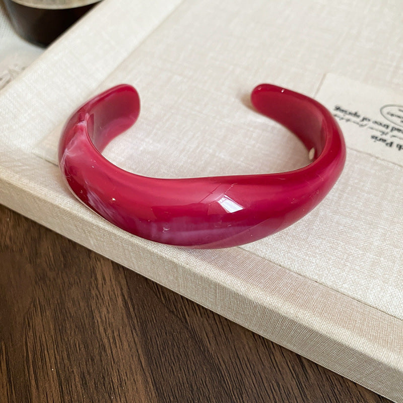Women's Oval Open-ended Personality Exaggerated Minimalist Design Bracelets