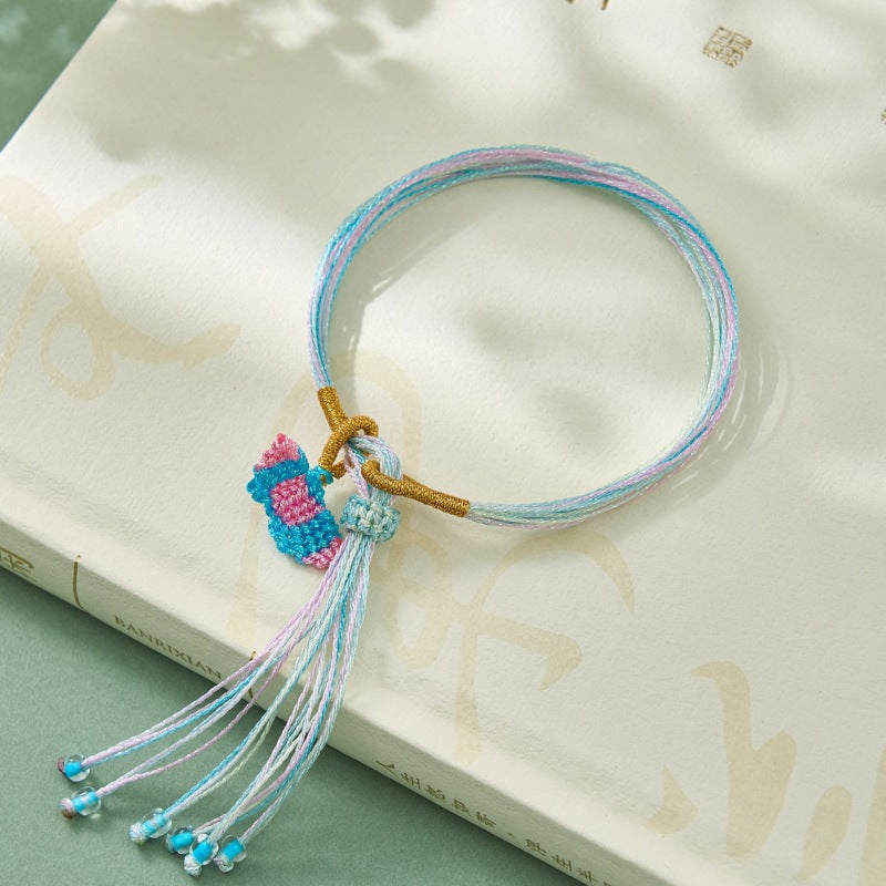 Children's Rope Dragon Boat Festival Hand-woven Magic Color Thousand Silk Long Bracelets