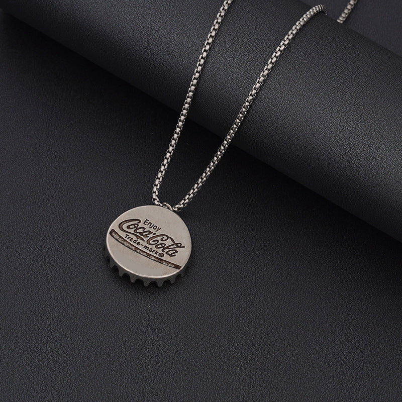 Women's & Men's Steel Hip Hop Fashion Catwalk Sweater Necklaces