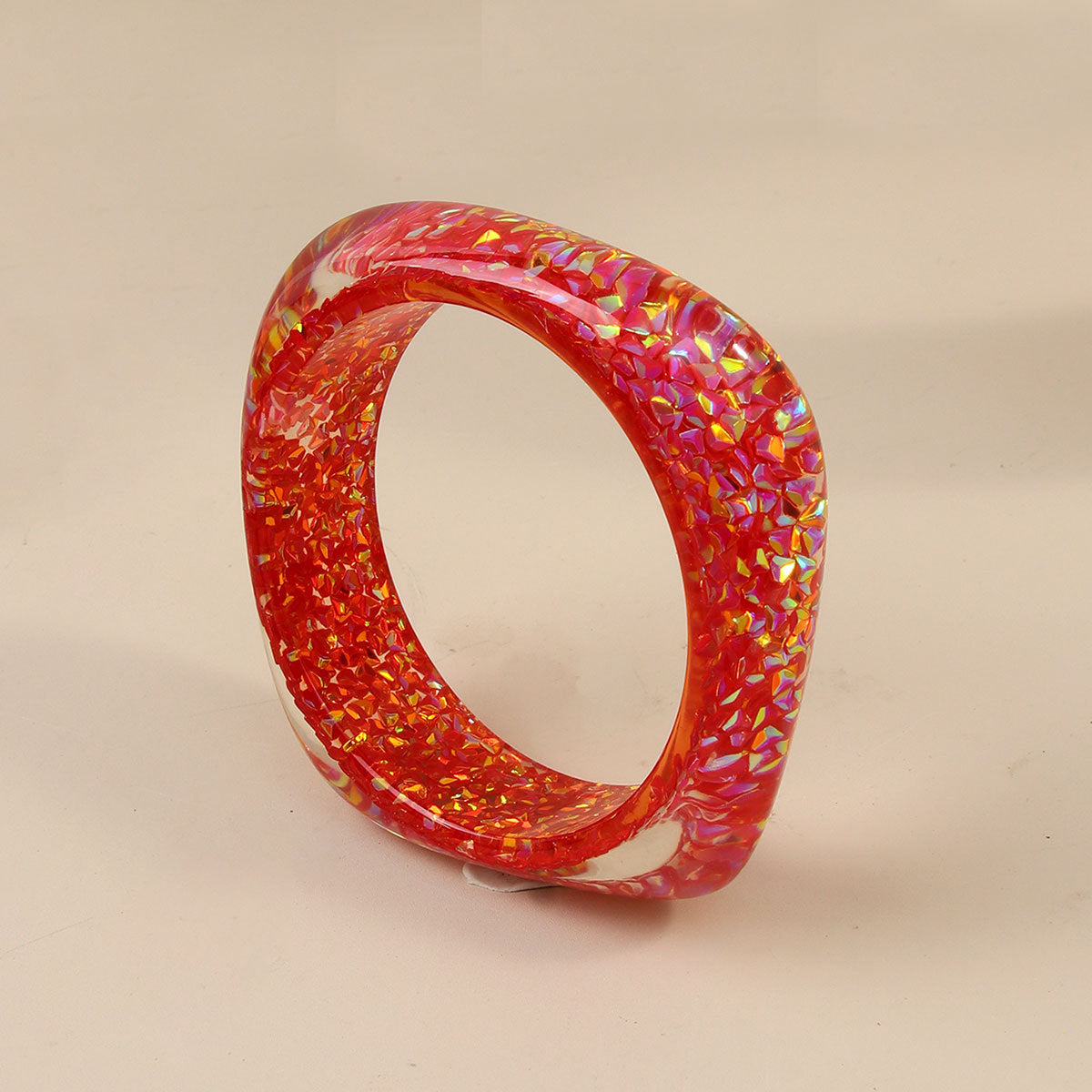 Color Flash Diamond In The Debris Resin Glitter Bracelets