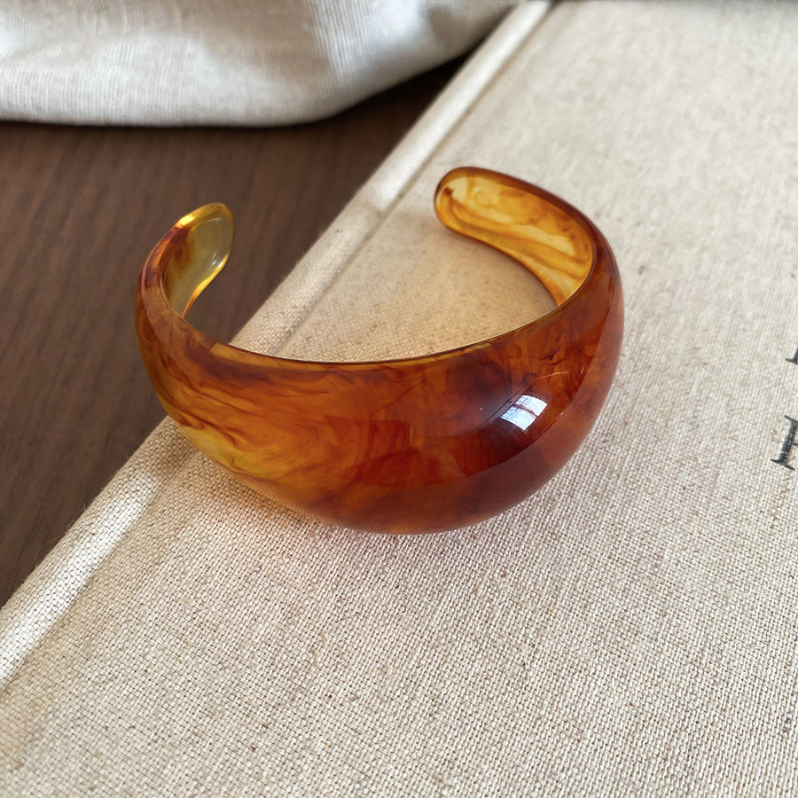 Acrylic Glossy Blooming Korean Style Simple Light Luxury Bracelet