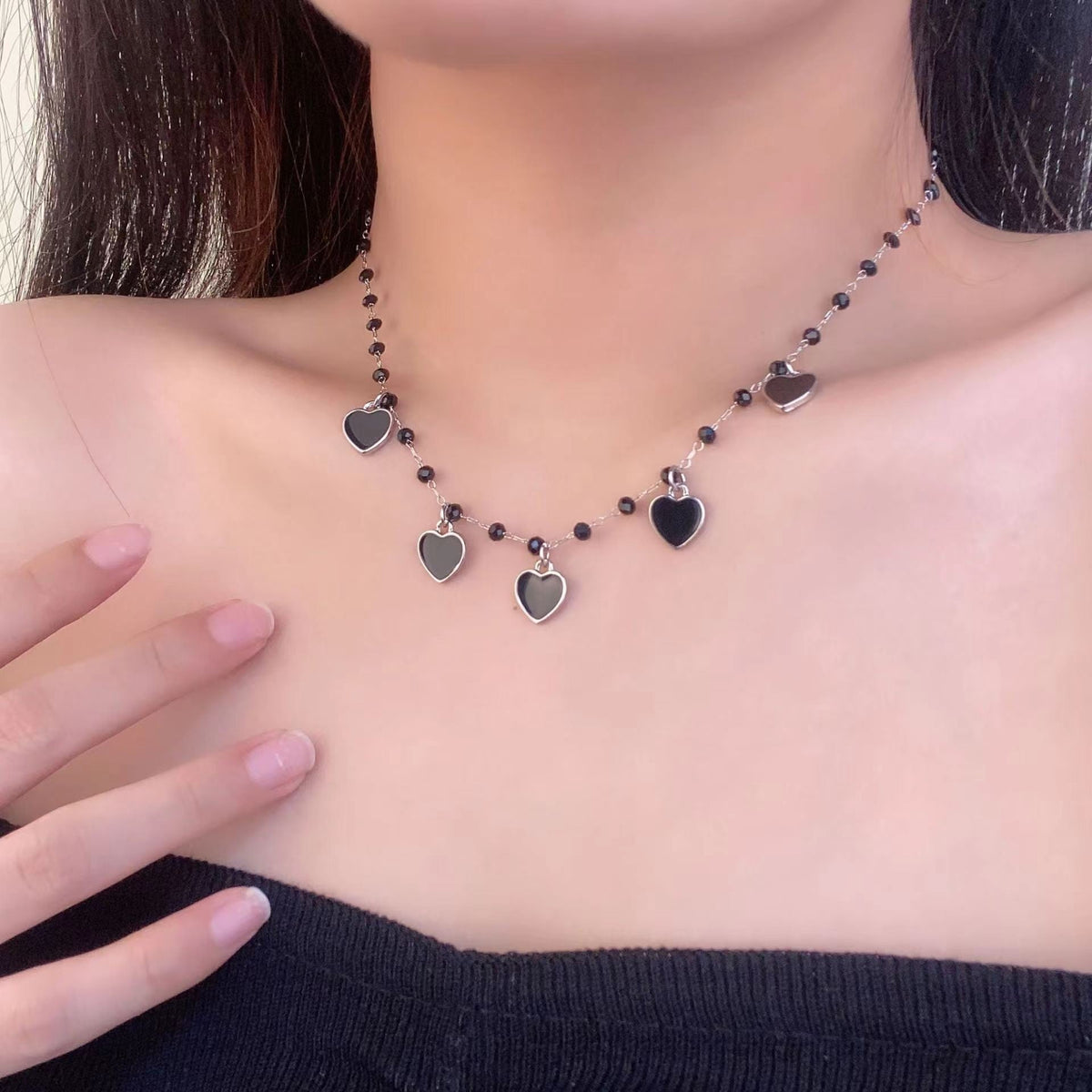 Exotic Twin Shell High-grade Female Niche Design Necklace