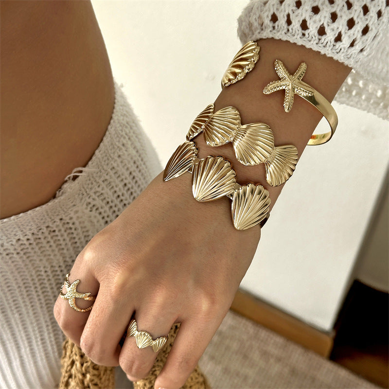 Alloy Hollow Geometry Ocean Series Personality Bracelets