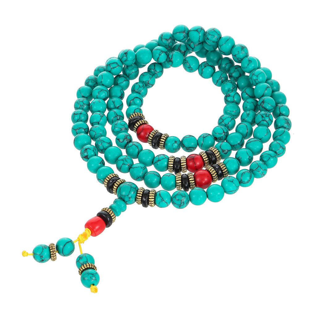 Women's & Men's Turquoise Beads Tibetan Ethnic Style Bracelets