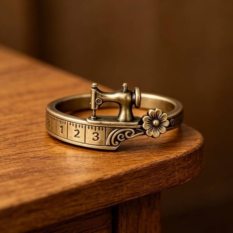 Vintage Unisex Classic Sewing Epoch Literature Art Press Rings