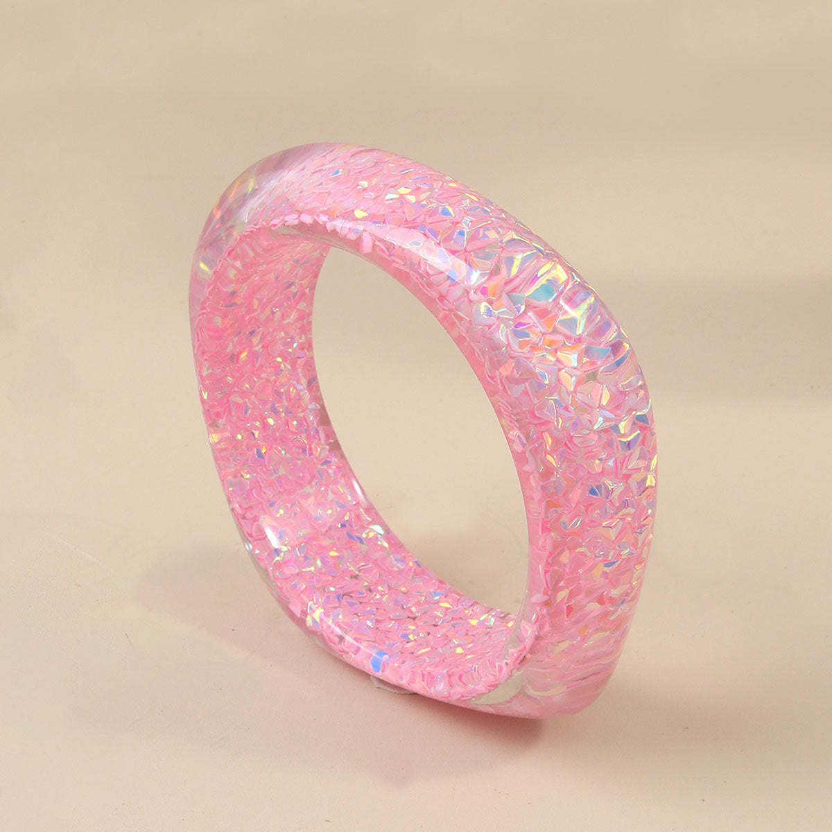 Color Flash Diamond In The Debris Resin Glitter Bracelets