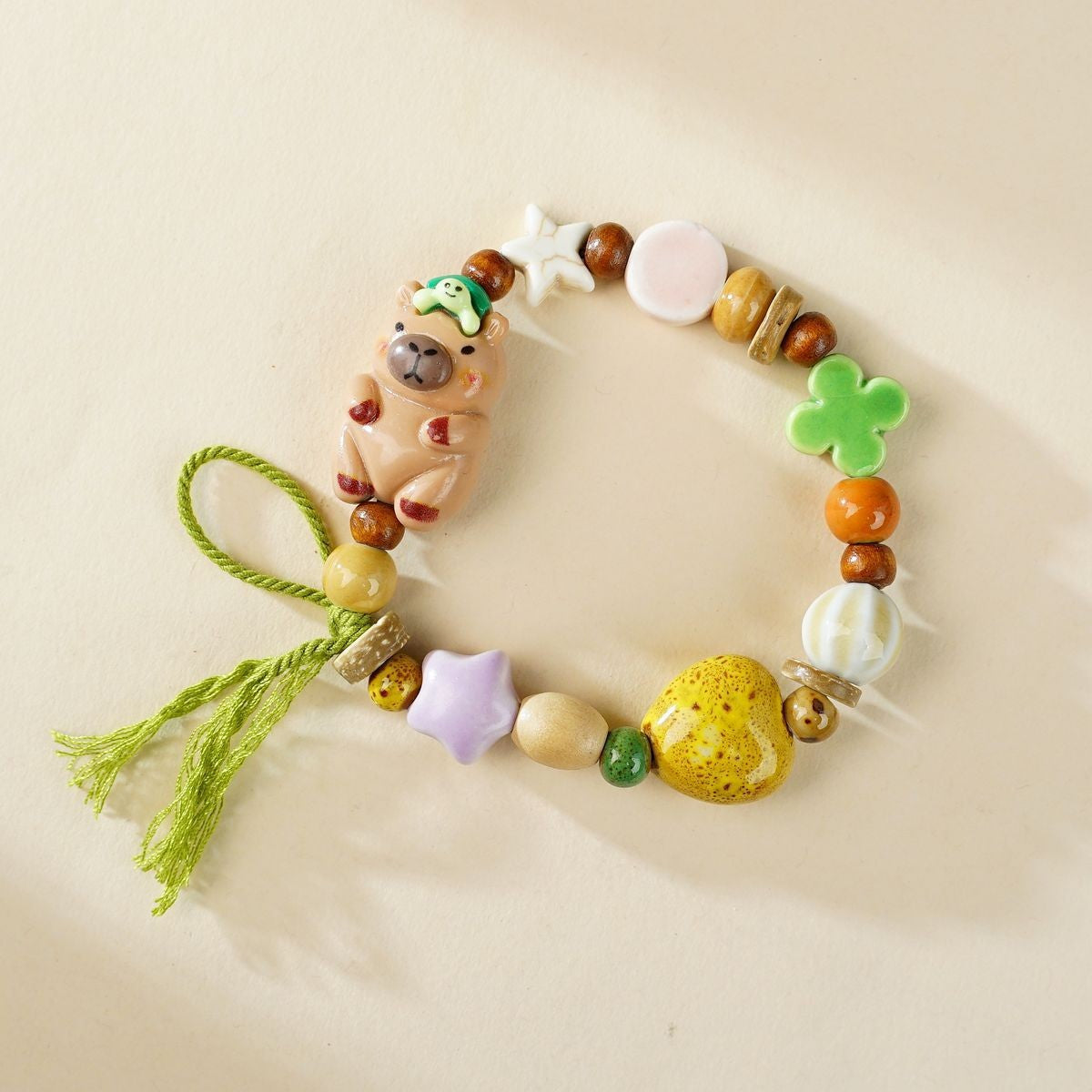 Ceramic Painted Pottery Beads Female Literary Bracelet