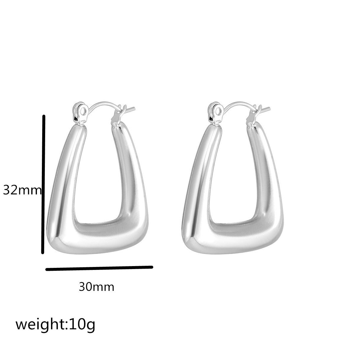 Women's Fashion Geometric Gold Titanium Steel Glossy Pot-shaped Rings
