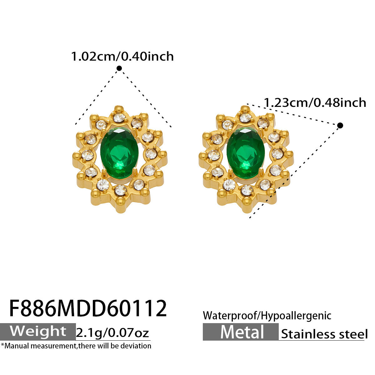 Flash Zircon Stainless Steel Combination Exquisite Gorgeous Full Jewelry Set