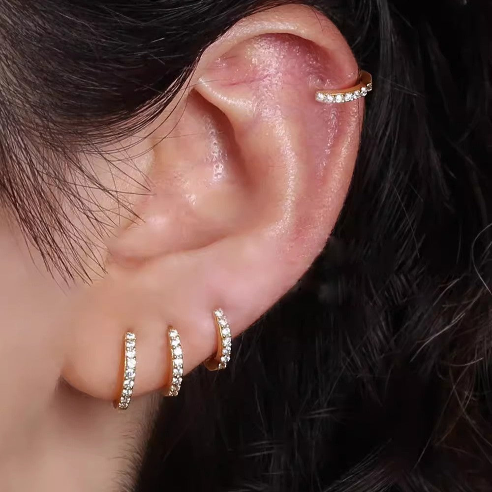 With Fashion Personality Graceful Ear Clip Fresh Earrings