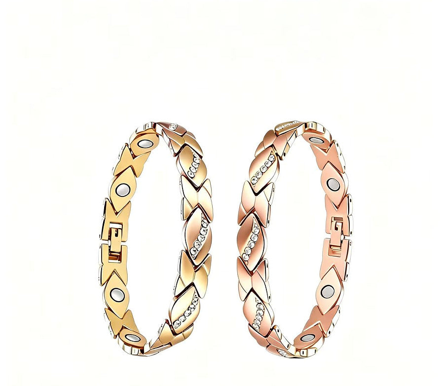 Women's Magnet Affordable Luxury Fashion Clover Alloy Diamond Single Bracelet