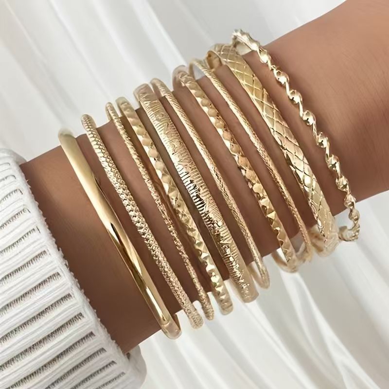 Personality Simple Chain Vintage Stylish Glossy Bracelets