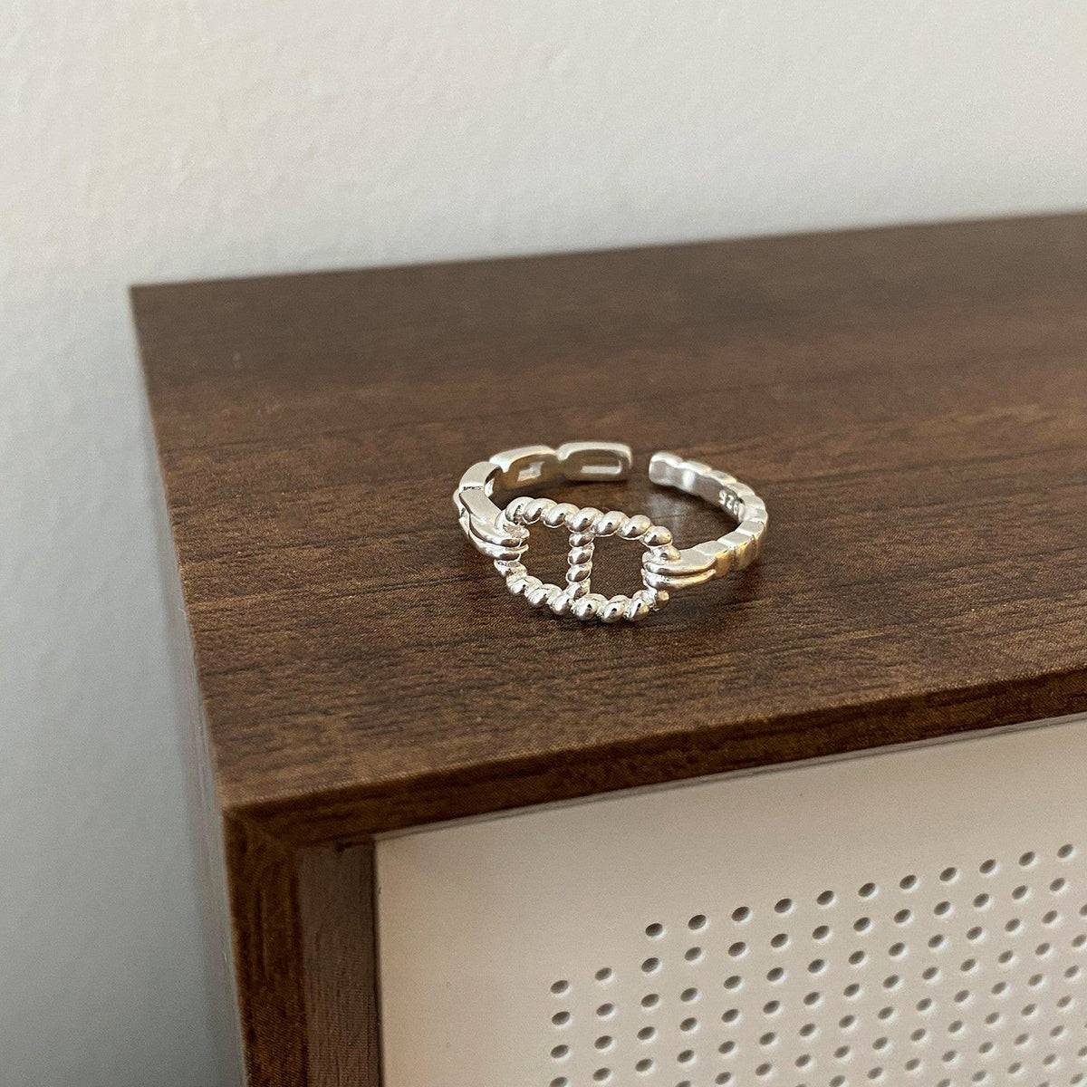 Flash Zircon Pig Nose Female Unpopular Niche Index Finger Ring
