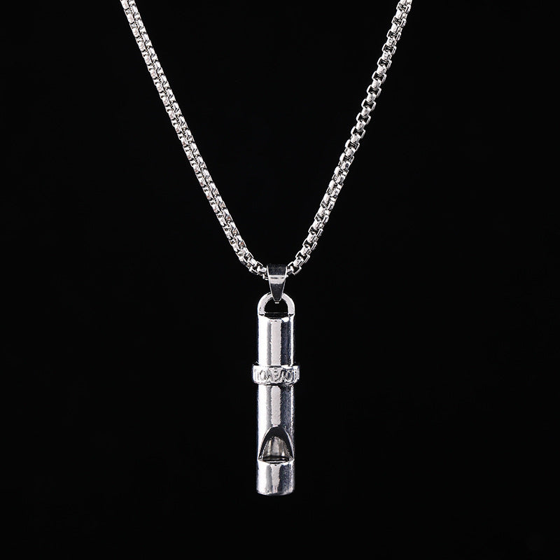 Women's & Men's Steel Hip Hop Fashion Catwalk Sweater Necklaces