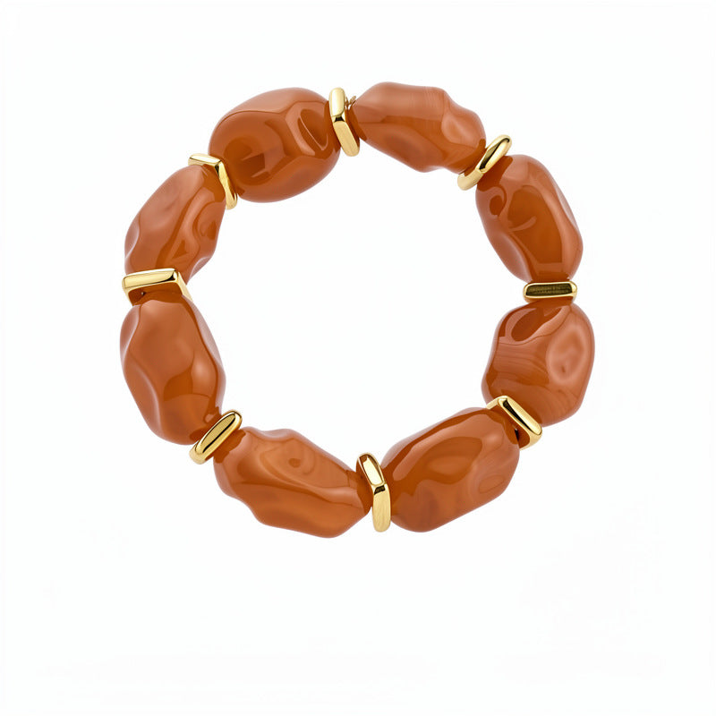 Acrylic Irregular Geometric Oval Exaggerated Personalized Bracelet