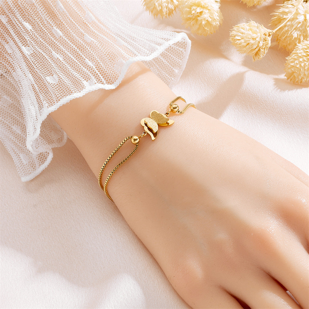 Women's Mei Chen Gold Simple Versatile Personality Affordable Luxury Bracelets