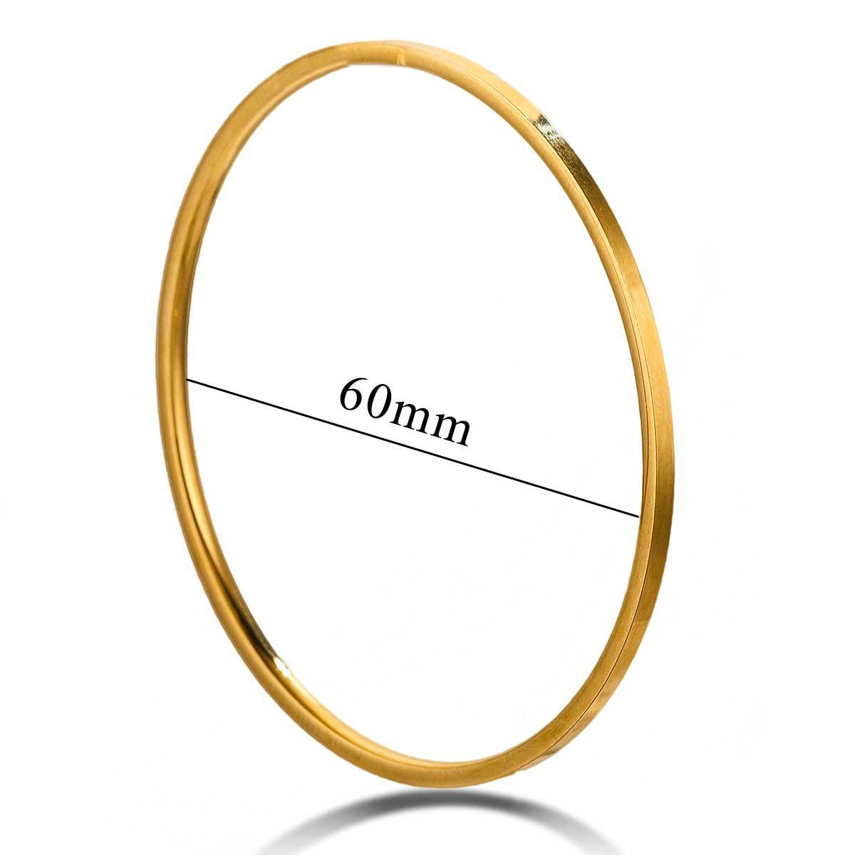 Stainless Steel Classical Electroplated Gold Polished Bracelets