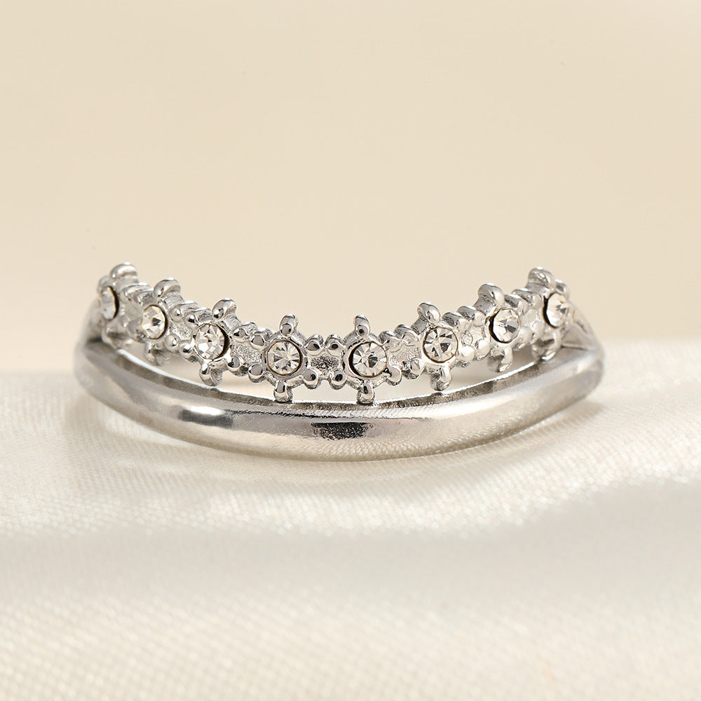 Women's Steel Good-looking Open Fashion Trendy Light Rings