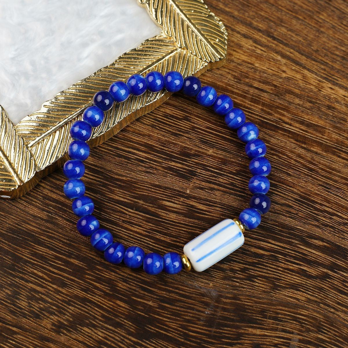 Ceramic Painted Pottery Beads Female Literary Bracelet