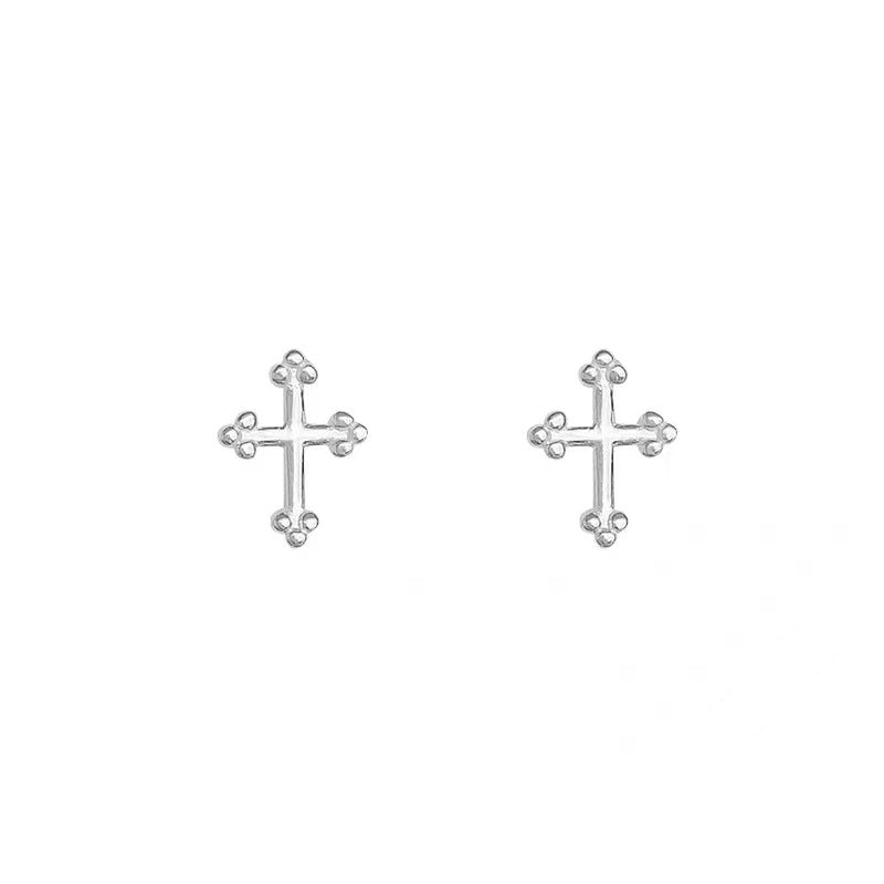 Pure Sier Cross Niche Design Indifference Trend Simple Petite Rings