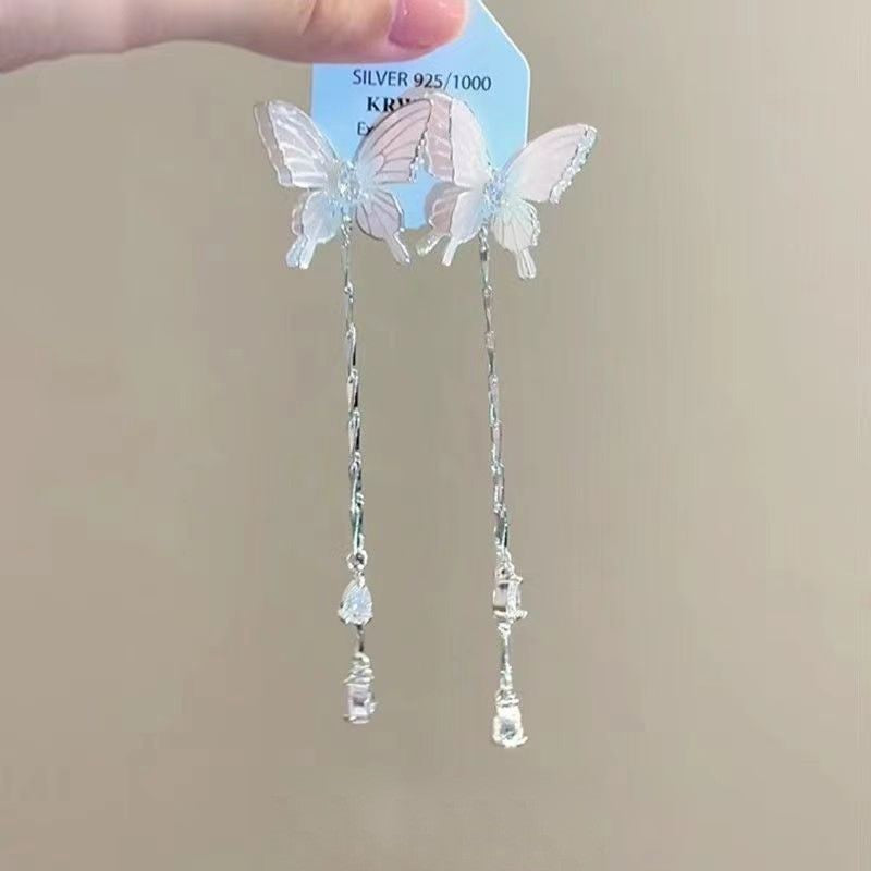 Women's Style Fairy Butterfly Three-dimensional For Sweet Earrings
