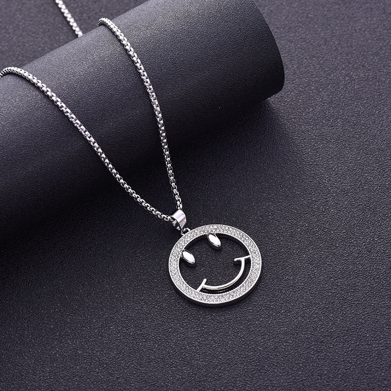 Women's & Men's Steel Hip Hop Fashion Catwalk Sweater Necklaces
