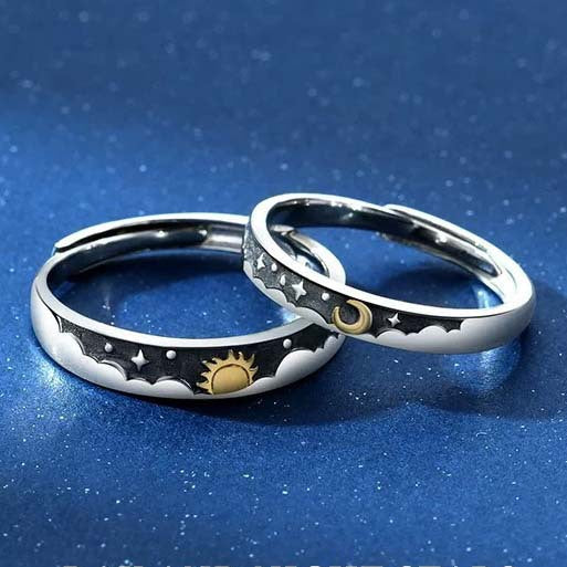 Epoxy Oath Of Love Wedding Valentine's Rings