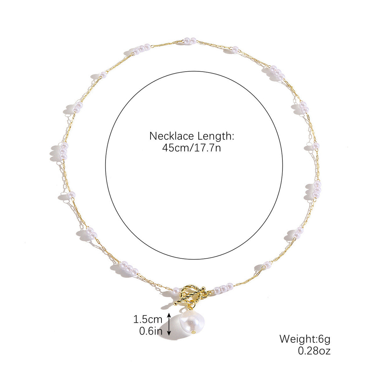 Women's Pearl Special Interest Light Luxury High-grade Retro Irregular Necklace