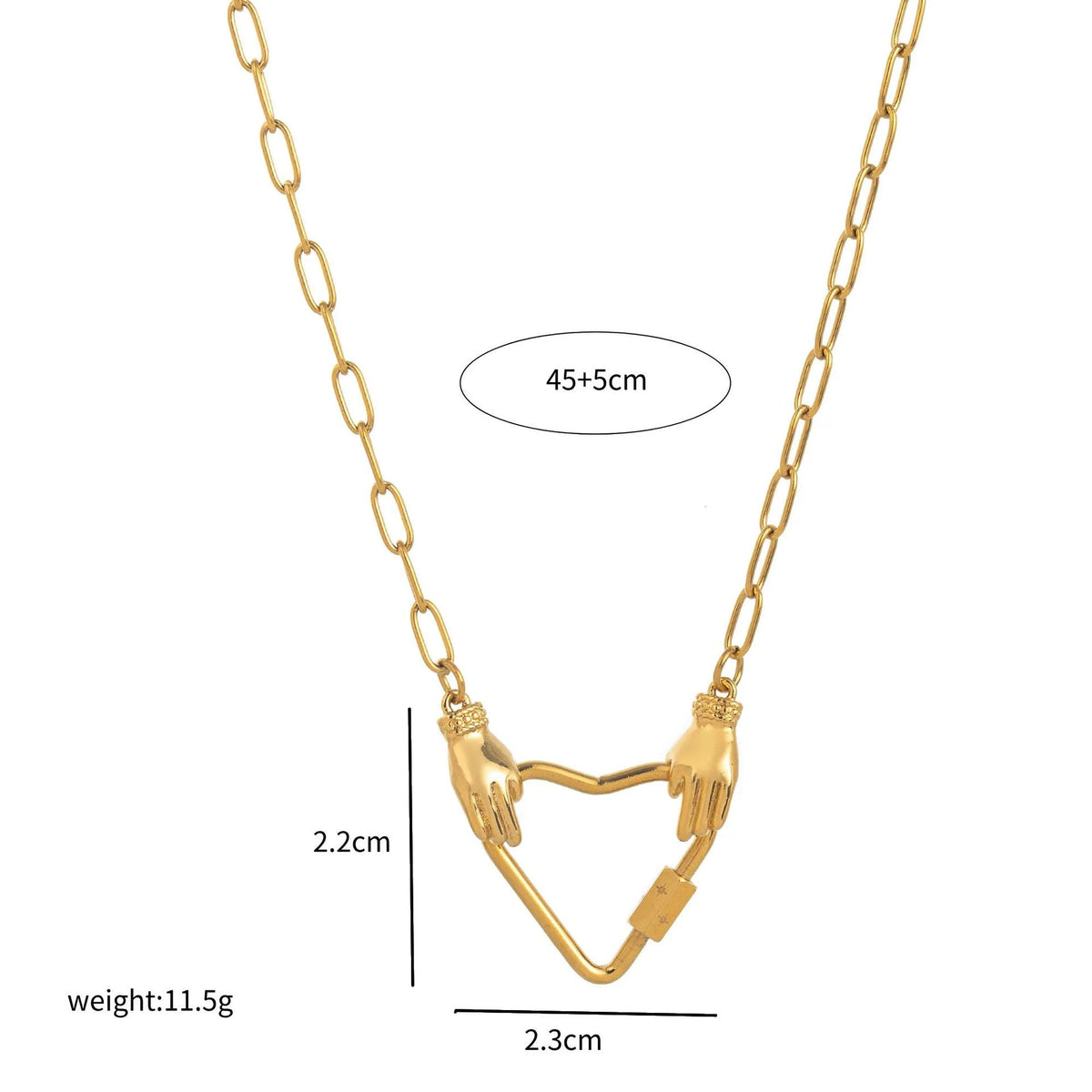 Everyday Fashion Daily Necessities Series Vacuum Electroplating Gold Protection In Necklace