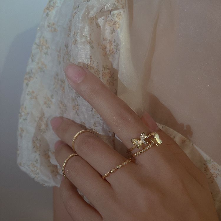Suit Combination Female Cold Style Opening Adjustable Index Finger Fashion Ring