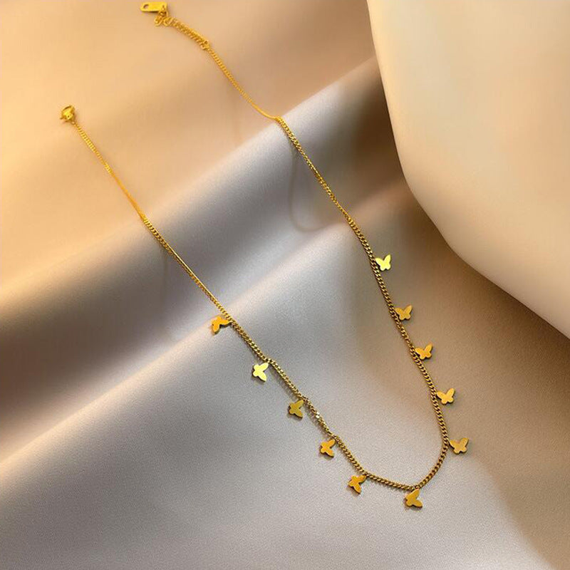 Design Clavicle Chain Trendy Summer Titanium Steel No Fading Light Necklace