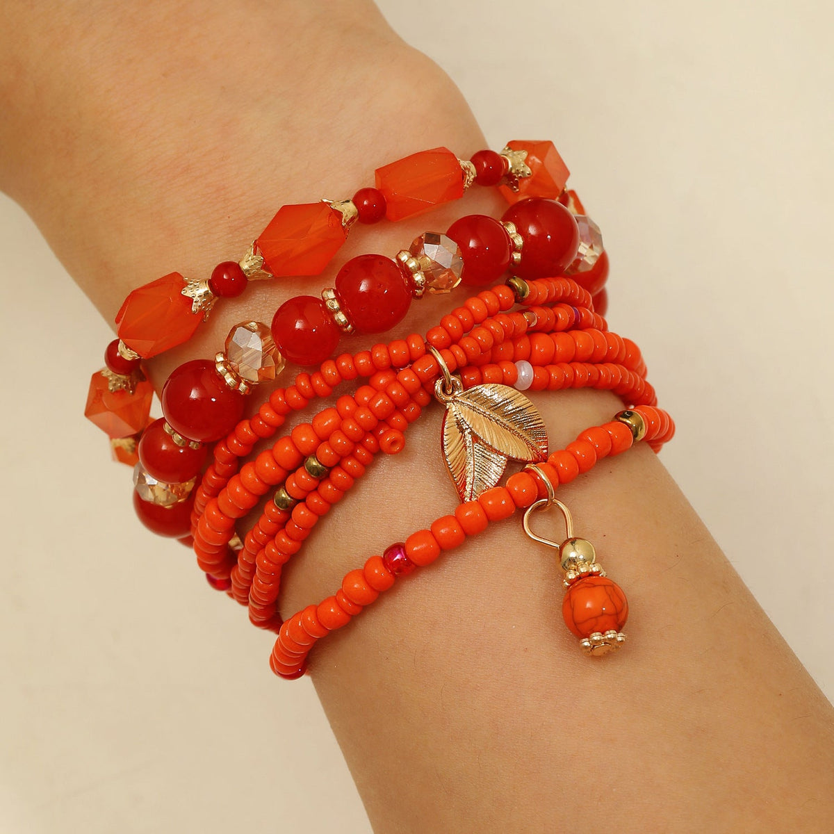 Summer Ocean Style Cartoon Shell Female Bohemian Woven Turtle Jewelry Set