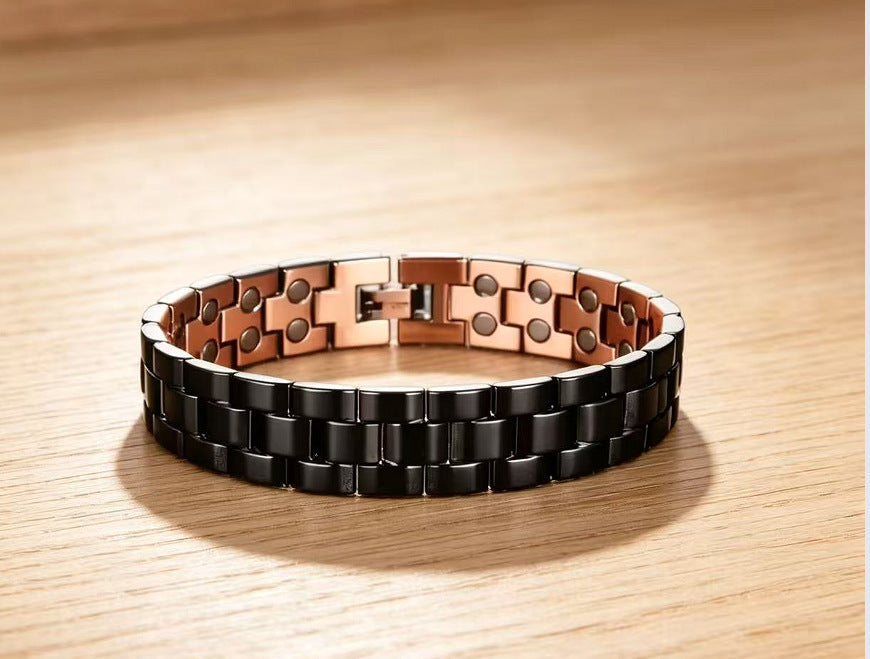 Women's Magnet Affordable Luxury Fashion Clover Alloy Diamond Single Bracelet