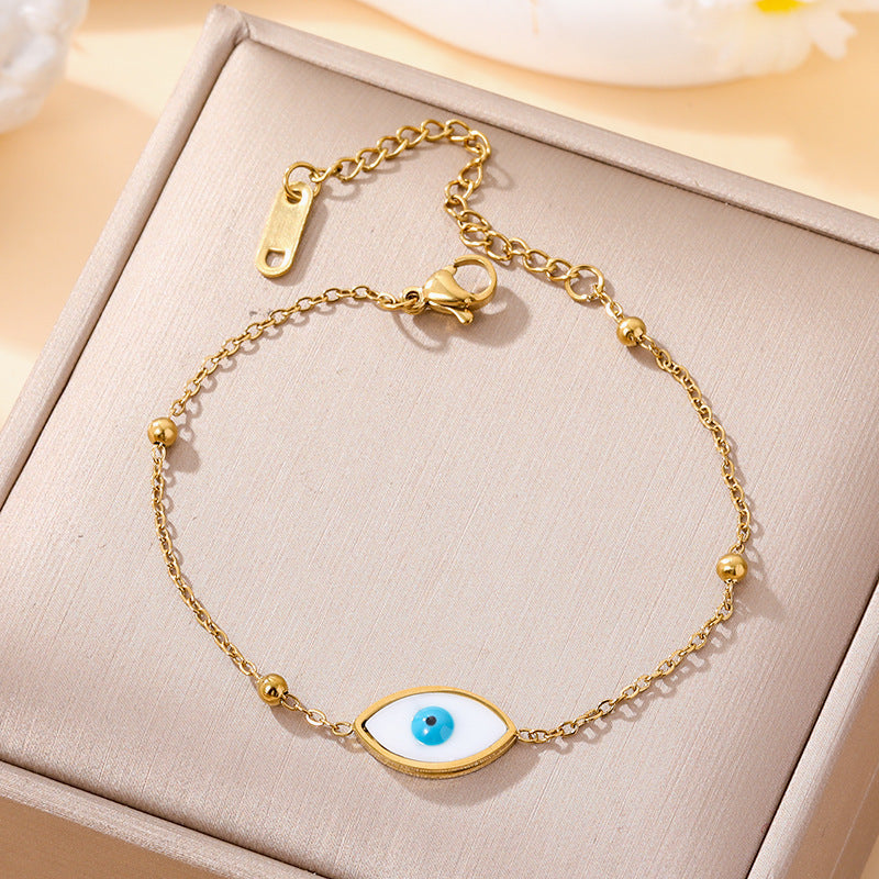 Women's Fashion Devil's Eye Titanium Steel Light Bracelet