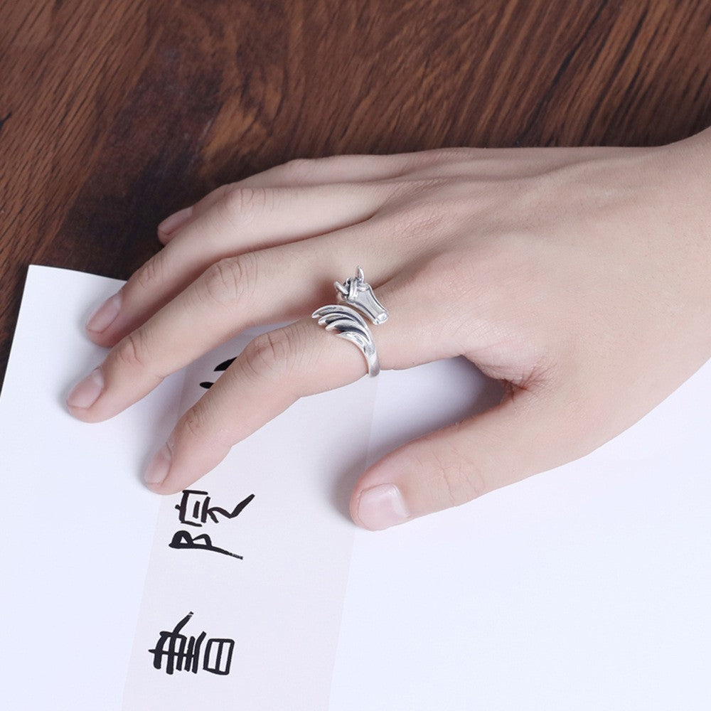 Women's & Men's Design Beast Pegasus Fashion Trend Gift For Ring