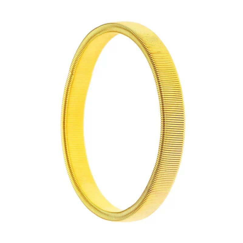 Graceful Men's Metal Spring Elastic Armband Bracelet