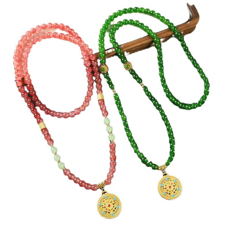 Women's Style Vintage Beaded For Skirt Cheongsam Sweater Chain Antique Ethnic Pendants