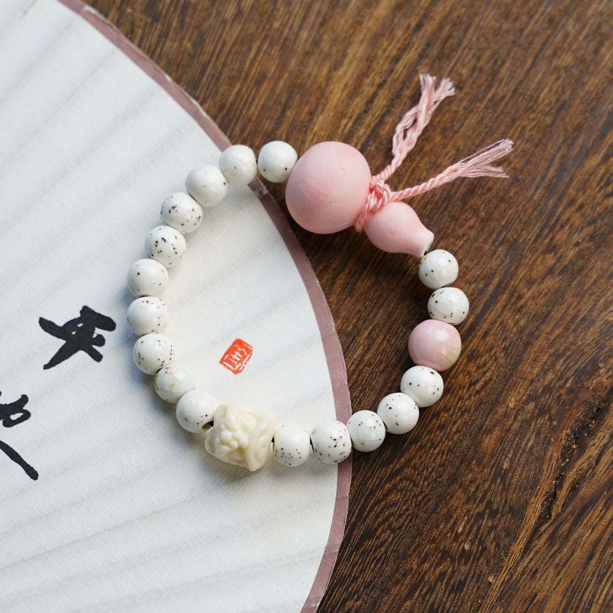 Ceramic Painted Pottery Beads Female Literary Bracelet