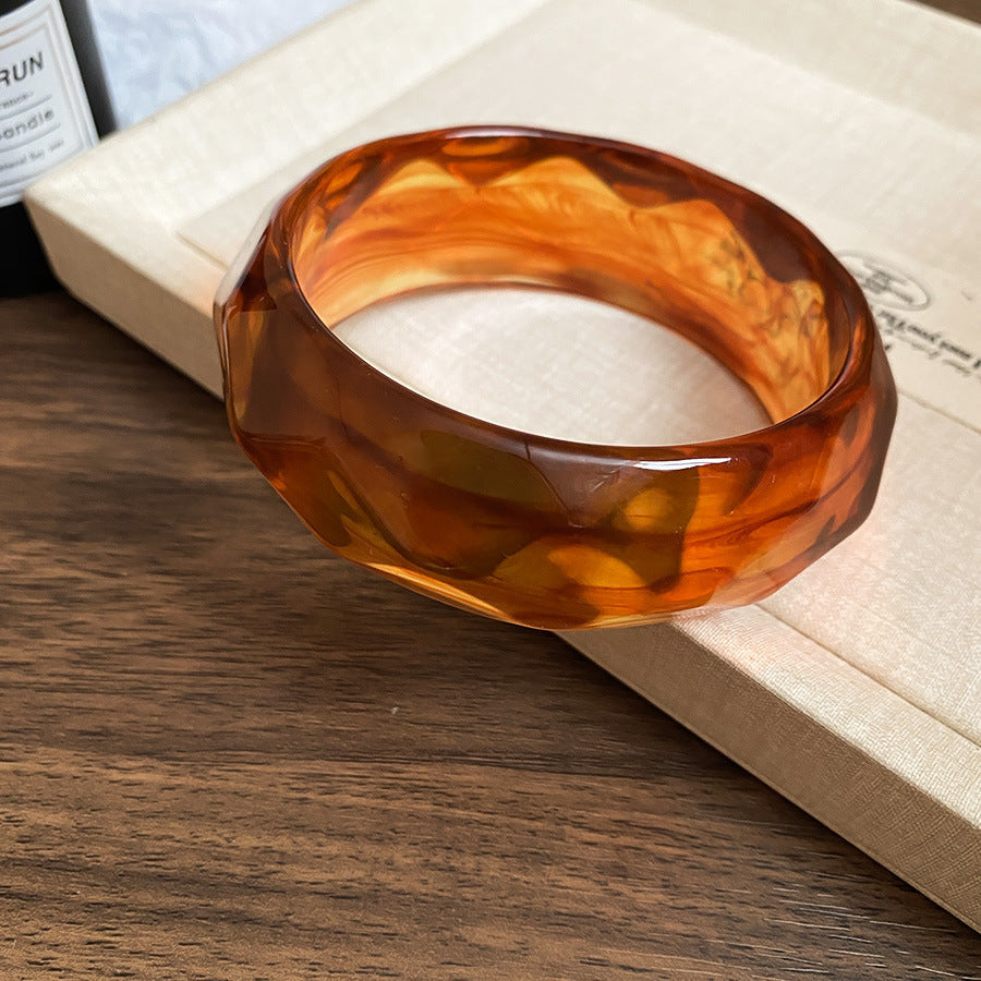 Acrylic Glossy Blooming Korean Style Simple Light Luxury Bracelet