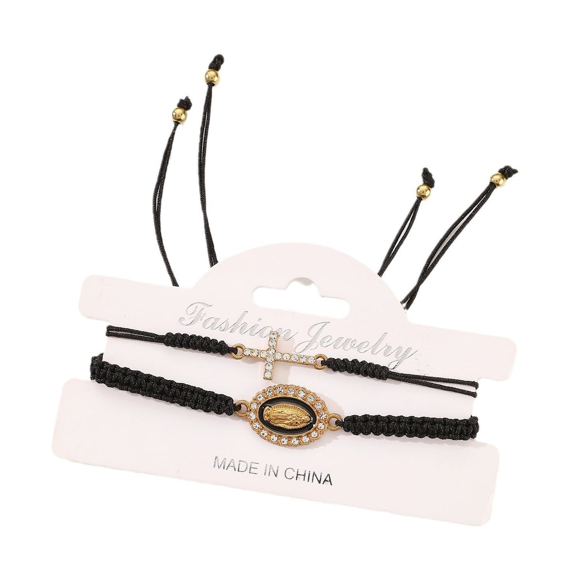 Personalized Virgin Mary Hand-woven Adjustable Card Bracelets